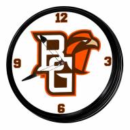Bowling Green State Falcons Retro Lighted Wall Clock