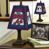 Atlanta Braves MLB Hand-Painted Art Glass Table Lamp