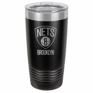 Brooklyn Nets 20 oz. Black Stainless Steel Polar Tumbler