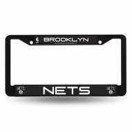 Brooklyn Nets Black Metal License Plate Frame