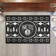 Brooklyn Nets Christmas Sweater Starter Rug