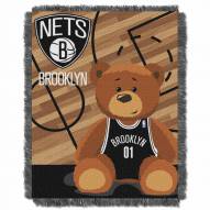 Brooklyn Nets Half Court Baby Blanket