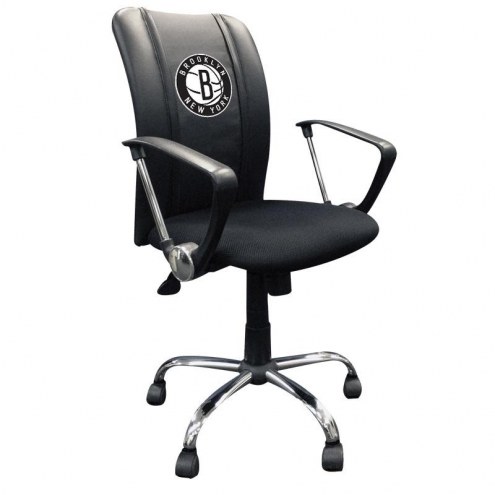 Brooklyn Nets XZipit Curve Desk Chair with Secondary Logo