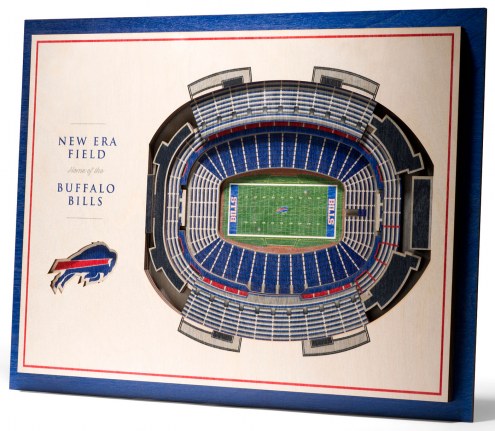 Buffalo Bills 5-Layer StadiumViews 3D Wall Art