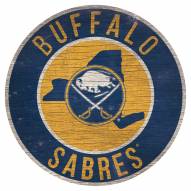 Buffalo Sabres 12" Circle with State Sign