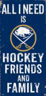 Buffalo Sabres 6" x 12" Friends & Family Sign
