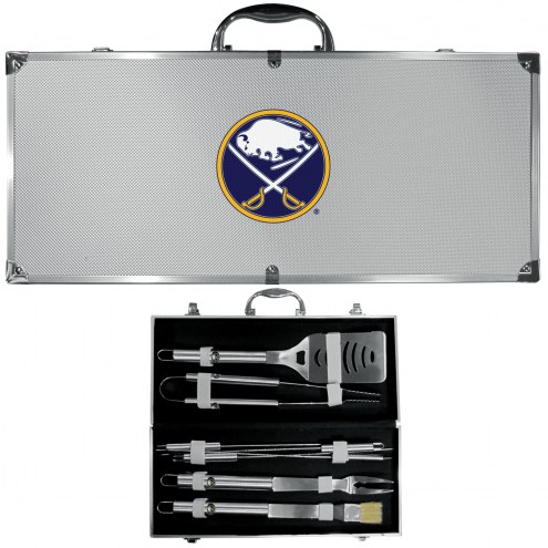 Buffalo Sabres 8 Piece Stainless Steel BBQ Set w/Metal Case