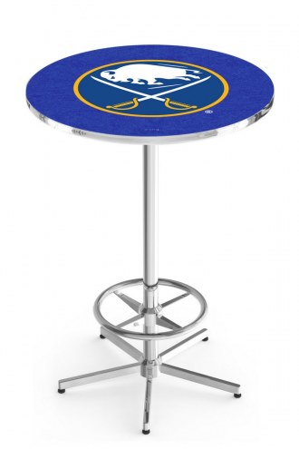 Buffalo Sabres Chrome Bar Table with Foot Ring