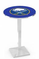 Buffalo Sabres Chrome Bar Table with Square Base