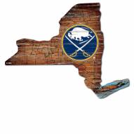 Buffalo Sabres Distressed State with Logo Sign