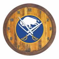 Buffalo Sabres ""Faux"" Barrel Top Wall Clock