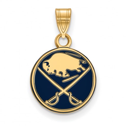 Buffalo Sabres Sterling Silver Gold Plated Small Pendant