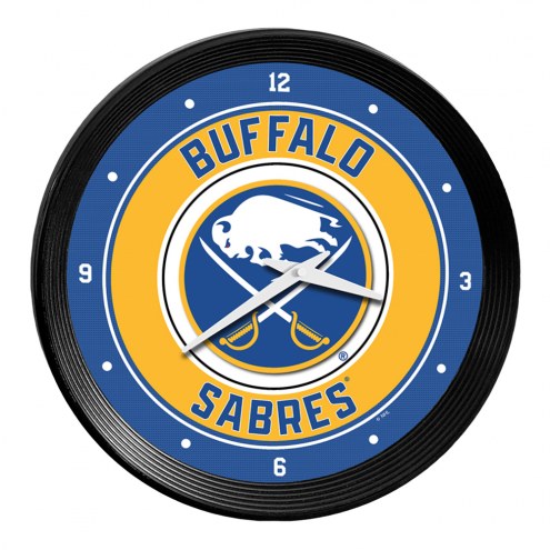 Buffalo Sabres Ribbed Frame Wall Clock