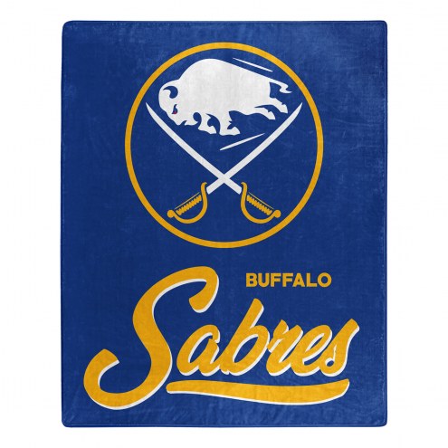 Buffalo Sabres Signature Raschel Throw Blanket