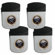Buffalo Sabres 4 Pack Chip Clip Magnet with Bottle Opener