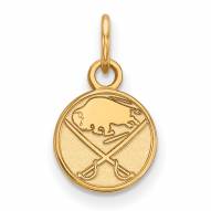 Buffalo Sabres Sterling Silver Gold Plated Extra Small Pendant