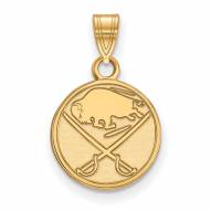 Buffalo Sabres Sterling Silver Gold Plated Small Pendant