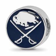 Buffalo Sabres Sterling Silver Logo Bead