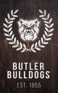 Butler Bulldogs 11" x 19" Laurel Wreath Sign