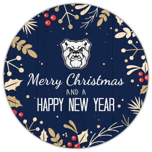 Butler Bulldogs 12&quot; Merry Christmas & Happy New Year Sign