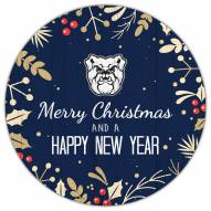 Butler Bulldogs 12" Merry Christmas & Happy New Year Sign