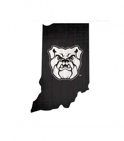 Butler Bulldogs 12&quot; Team Color Logo State Sign