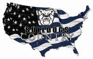 Butler Bulldogs 15" USA Flag Cutout Sign