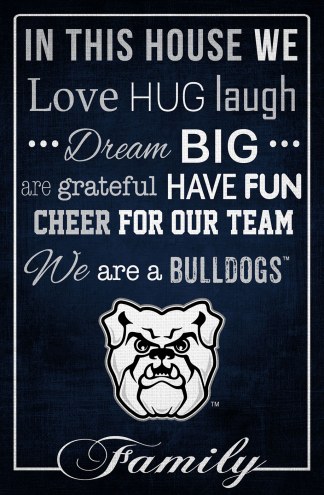 Butler Bulldogs 17&quot; x 26&quot; In This House Sign
