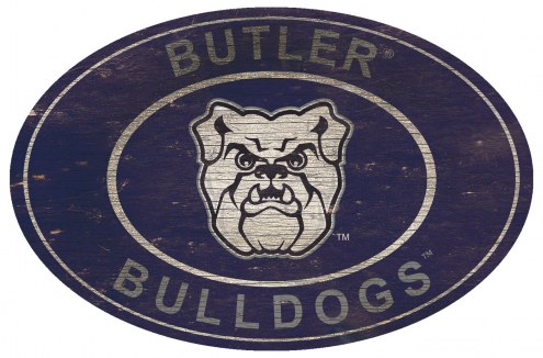 Butler Bulldogs 46&quot; Heritage Logo Oval Sign