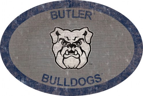 Butler Bulldogs 46&quot; Team Color Oval Sign