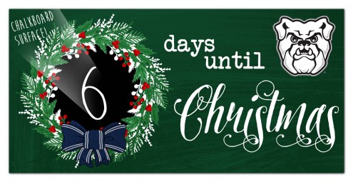 Butler Bulldogs 6&quot; x 12&quot; Chalk Christmas Countdown Sign