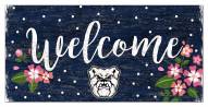 Butler Bulldogs 6" x 12" Floral Welcome Sign