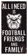 Butler Bulldogs 6" x 12" Friends & Family Sign