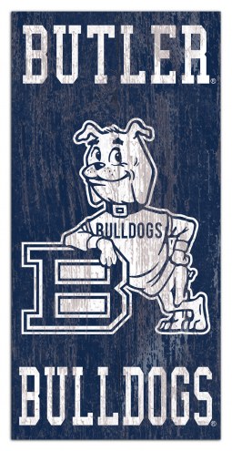 Butler Bulldogs 6&quot; x 12&quot; Heritage Logo Sign