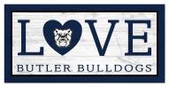 Butler Bulldogs 6" x 12" Love Sign