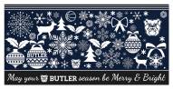 Butler Bulldogs 6" x 12" Merry & Bright Sign