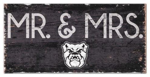 Butler Bulldogs 6&quot; x 12&quot; Mr. & Mrs. Sign