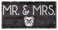 Butler Bulldogs 6" x 12" Mr. & Mrs. Sign