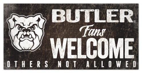 Butler Bulldogs Fans Welcome Sign