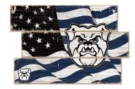Butler Bulldogs Flag 3 Plank Sign