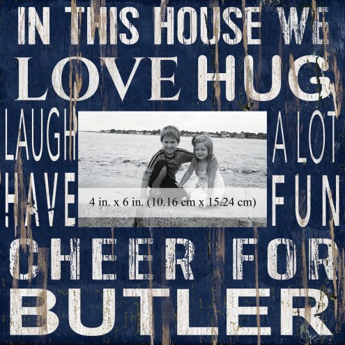 Butler Bulldogs In This House 10&quot; x 10&quot; Picture Frame