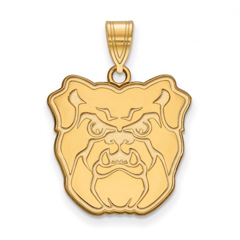 Butler Bulldogs NCAA Sterling Silver Gold Plated Large Pendant