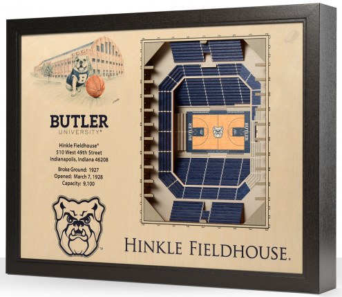 Butler Bulldogs 25-Layer StadiumViews 3D Wall Art