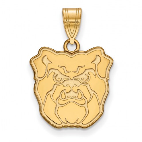 Butler Bulldogs Sterling Silver Gold Plated Medium Pendant