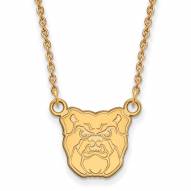 Butler Bulldogs Sterling Silver Gold Plated Small Pendant Necklace