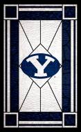 BYU Cougars 11" x 19" Stained Glass Sign