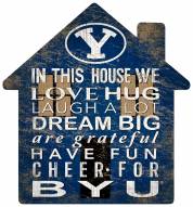 BYU Cougars 12" House Sign