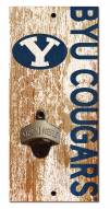 BYU Cougars 6" x 12" Distressed Bottle Opener