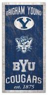 BYU Cougars 6" x 12" Heritage Sign