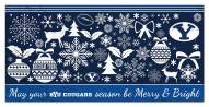 BYU Cougars 6" x 12" Merry & Bright Sign
